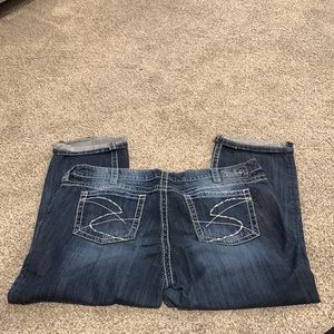 Silver jeans santorani capris